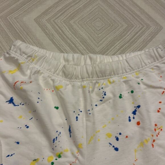 Sub_urban Riot Women’s White Splatter Paint Joggers - Picture 3 of 7